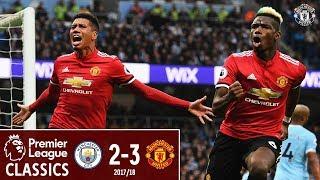 Premier League Classic | Manchester City 2-3 Manchester United | Pogba Double Sinks City