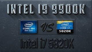 Intel i9 9900K vs i7 5820K Benchmarks| Test Review | Comparison | Gaming | 10 Tests