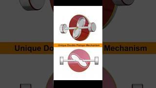 Innovative Double Piston Crank Mechanism in Action!  #mechanicalengineering  #3ddesign