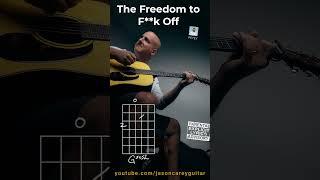 The Freedom to F**k Off by PETEY - INTRO -  Guitar Lesson with Jason Carey #shorts