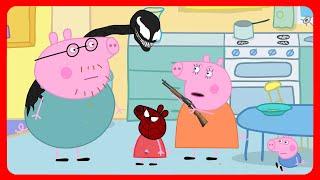 Peppa Spider Pig VS Venom Part 3. Cartoon parody.