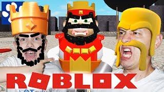 КЛЭШ РОЯЛЬ В РОБЛОКС | СТРОИМ КРЕПОСТЬ | Матвей Котофей Летсплей Roblox Clash Royale Видео для детей