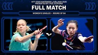 FULL MATCH | Christina Kallberg vs Han Feier | WS R64 | #WTTLjubljana 2025