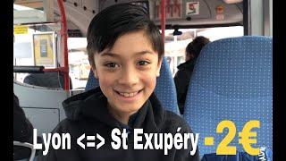 Transport Lyon↔St Exupéry Airport with 2€ (In English)