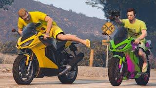 SONUNDA KAWASAKI NİNJA MEKANA GİRİŞ YAPIYOR (GTA 5 The Contract DLC)