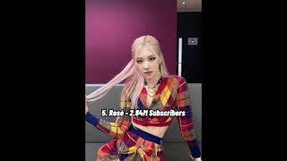 Top 9 kpop female idols with most Subcribers in their YouTube channel