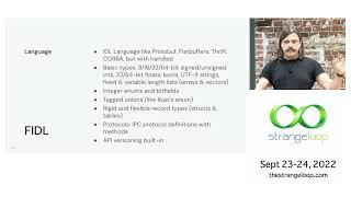 "An IPC Language For The Whole Operating System" by Ian McKellar (Strange Loop 2022)