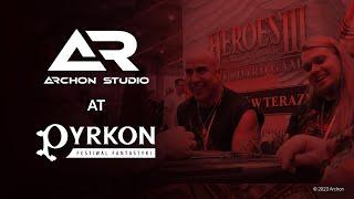 Archon Studio at Pyrkon 2023. Paul Romero played Heroes of Might & Magic III: The Board Game!