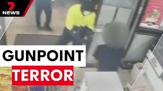 Trott Park IGA worker threatened with gun in armed hold-up | 7NEWS