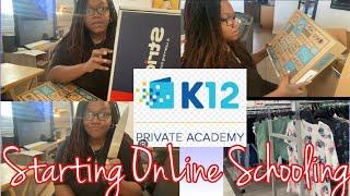 K12 virtual academy // Unboxing online schooling supplies