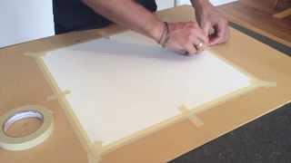 How to Stretch Canvas with Tape