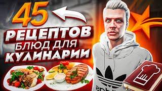 45 РЕЦЕПТОВ БЛЮД ДЛЯ КУЛИНАРИИ НА GTA 5 RP