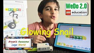 Building LEGO WeDo 2 0 Glowing Snail. Lego + Robotics build. Simple and Fun