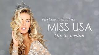 Olivia Jordan's First Photoshoot as Miss USA