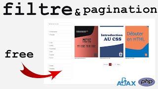 free product filter and pagination in PHP AJAX