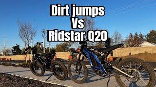 Ridstar Q20 vs dirt jumps with a new dirt tire!