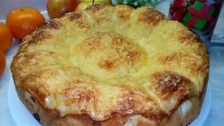 Домашний, ароматный, с мясной начинкой пирог-вкусняшка.