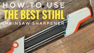 How to use the best and easiest Stihl 2 in 1 chainsaw sharpener