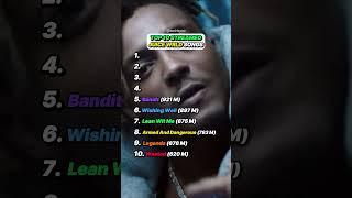 Top 10 Streamed Juice WRLD Songs! #rap #rapper #hiphop #juicewrld #top10 #top10songs