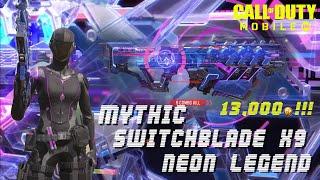 Coll of Duty MYTHIC Switchblade X9 Neon Legend 13,000+++