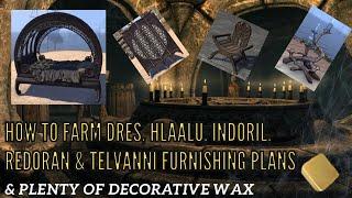 ESO | How to farm Dres, Hlaalu, Indoril, Redoran & Telvanni Furnishing Plans (& Decorative Wax)