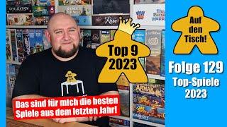 Meine Top-Brettspiele aus 2023  | Top 9 & mehr! | Auf den Tisch! Folge 129