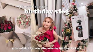 BIRTHDAY VLOG  private dining, birthday gifts, unboxing DJI Osmo Pocket 3!