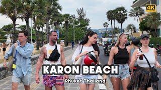 [4K]  Walking along Karon Beach in Phuket, Thailand, Feel the atmosphere of 2024