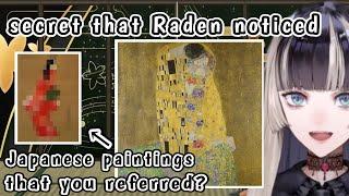 Klimt's reference paintings that Radden noticed The Kiss by Gustav Klimt