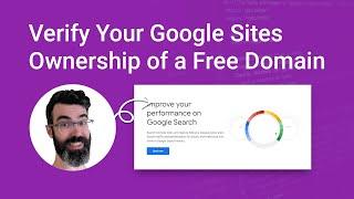 How to Verify Ownership of Your Google Sites Website using Search Console, Analytics & a Free Domain