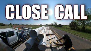 ALMOST LOST IT  | Pipes and Tube Securement    #hotshot #cargo #logistics