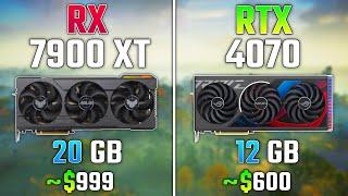 RX 7900 XT vs RTX 4070 | Test in 7 Games