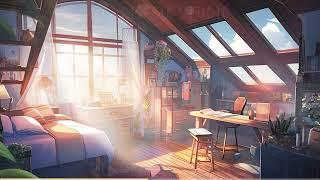 anime attic bedroom Vtuber Animated Background