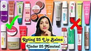 Reviewing 25 Lip Balms|| Best & Worst Lip Balms of all times! Rating my Lip Balms|| Meenakshi Khanna