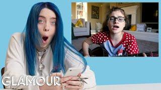 Billie Eilish Watches Fan Covers on YouTube Glamour