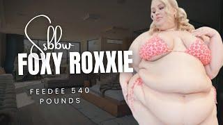 SSBBW Foxy Roxxie: Embracing Feedee Life | 500lbs Try-On Haul & Belly Stuffing Feast!