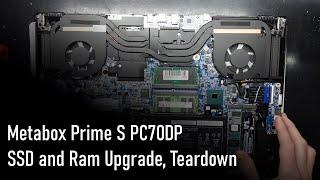 Metabox Prime S PC70DP SSD and Ram Upgrade, Teardown