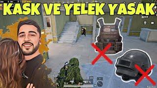 KASK VE YELEK KULLANMADAN WİN ALMA CHALLANGE! PUSUCU ÇOK KORKUTTU! -PUBG MOBİLE