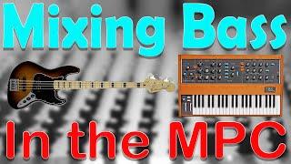 Akai MPC Tutorial. Mixing Live and Moog Synth Bass in the MPC Standalone.  FREE FX Chain Preset