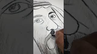 Ruler of Sharjah HH Dr. Sheikh Sultan bin Muhammad Al Qasimi  drawing #art #sharjah #uae #sheikh