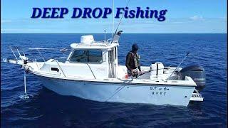 Deep Drop Fishing West End Bahamas and Staying on Board a 21 feet Crooked Pilot House Boat