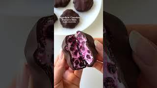 Healthy Dessert Idea: Chocolate Blueberry Bites #healthydessert #shorts #shortswithcamilla