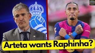 Arteta wants Raphinha? Arsenal sporting director rumors continue! Can Arsenal rescue the season?