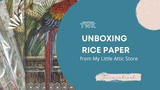 Unboxing Rice Paper Sheets #stamperia #mylittleattic