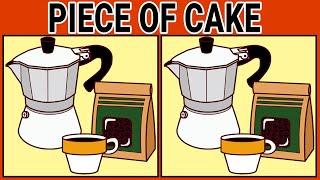  Spot the Difference Game | Piece of Cake for Puzzle Masters!《Fairly Easy》