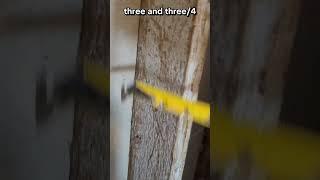 Old 2x4 Studs Were Actually 2 Inches Wide!  #shorts #framing #diy