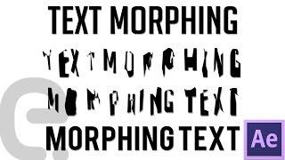 Text Font / Shape Morphing | Motion Graphics After Effects Tutorial