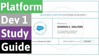 Salesforce Certified Platform Developer 1 Study Guide | August 2020