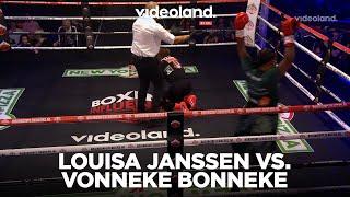 Louisa Janssen moet opgeven bij Boxing Influencers gevecht tegen Vonneke Bonneke: ‘Hoorde knak’