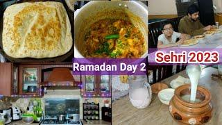 Ramadan Day 2| Sehri VlogEasy Chicken Karahi Recipe|Ramadan 2023 ke lye Decorations|Chakor Paratha